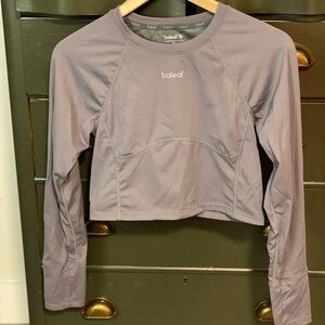 Long Sleeve Cropped Athletic Top